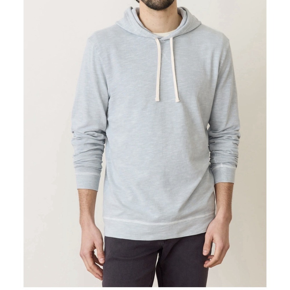 Marine‎ Layer Vintage Heavy Slub Hoodie Medium Gray Lightweight Minimalist